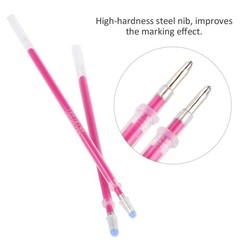 Pssopp 100pcs Red Heat Erasable Pens Refill Fabric High Temperature Default