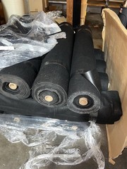 Black On Black Fleece Heavy Duty Outdoor Cover UV Resistant Upholstery Vinyl