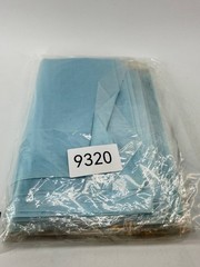 Lot of 15 New 100% Pure Silk Habotai Fabric Squares 27×27 Light Blue Hong Kong