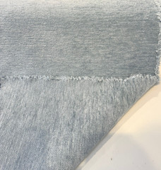 Upholstery Cuddle Blue Stone Soft Chenille Fabric By The Yard