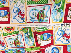 Paintbrush Studio Design Michelle Palmer 12 Days of Christmas Quilt Fabric 2.75y