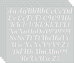 White Iron On Letters for Fabric & Clothing (208 Pieces) Small,