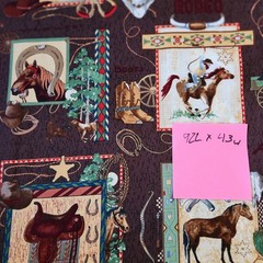 Wilmington Prints Back in the Saddle Cotton Fabric by Anita Philips – 92L x 43W