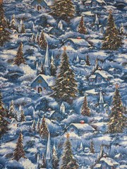Lot of 5 Cotton Christmas Holiday Winter Prints Snowman 3+ yds total