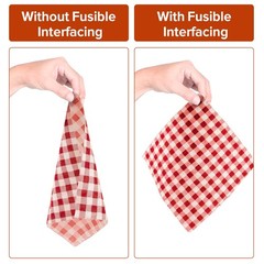 ZOMONETI Medium Weight 53″*72″ White Iron On Non-Woven Weight,