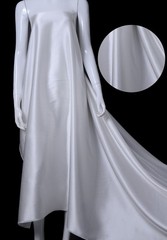 The Highest 40 Momme 100% Mulberry Silk Charmeuse Fabric 140cm Wide By Meter