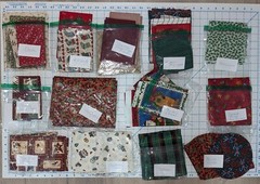 Fabric Christmas Groups Less than Yard, Fat Qtrs and/or remnants: Price per Lot