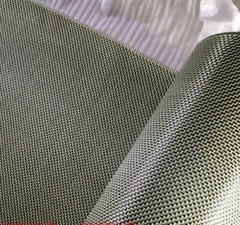 Yellow Black W Weave 3K Aramid Carbon Fiber Fabric Cloth200gsm 100*100/200/300cm