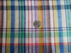 choice U Pick WOVEN PLAID cotton quilting FABRIC pieces 1 to 3 1/2 yards