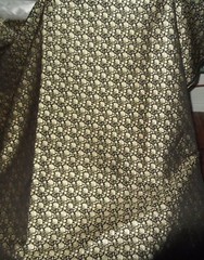 BLACK & GOLD EMBOSSED JACQUARD BROCADE FABRIC, METALLIC FABRIC, 148cm wide,