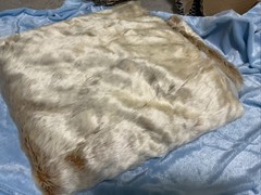 Love Sac Elk Phur Golden Brown Faux Fur Remnant- Approx. 1.75 yards