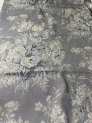 11 Yards Of Ralph Lauren Francoise Bouquet Slate Color Fabric