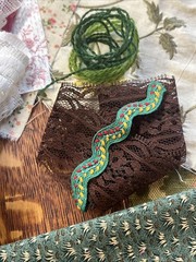 MULTICOLOR Slow Stitch Junk Journal Kit Craft Sewing Fabric Vintage – 70+