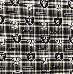 Raiders Polyester Cotton blend fabric. 20″ x 55″ 1114099 Las Vegas Football .4