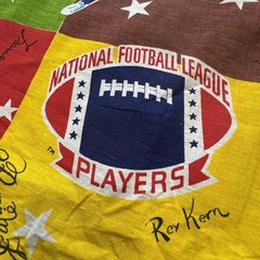 Vintage 1970s NFL Football Players Fabric 36” Wide 4.25 Yards