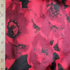 Roses Glossy Italian Jacquard in Black, Burgundy, and Red! Gorgeous and Rich!!