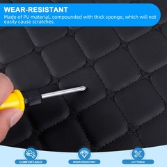 Quilted Pebble Grain Faux Leather Fabric 6mm Foam Backed Upholstery 63″ Wide