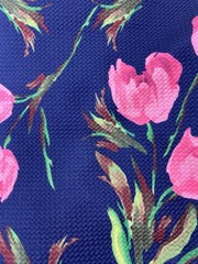 Bullet Fabric Knit Liverpool (5) 1 Yard Cuts Tulip Rose Sunflower Dog Novelty