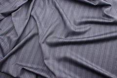 Lanificio Cerruti 130’s Wool Suiting Fabric Gray Brown Stripe Herringbone 5.75m