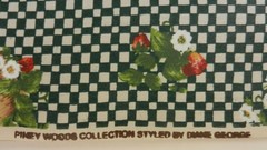 Piney Woods Collection by Diane George Coated Fabric Strawberries Flowers Quarts