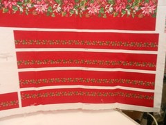 VIP “Flowers of Christmas” Garden Flowers Apron Cut & Sew Fabric Panel One-Size