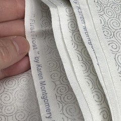 Karen Montgomery Timeless Treasures Metallic Silver First Frost Cotton 2.5 Yard