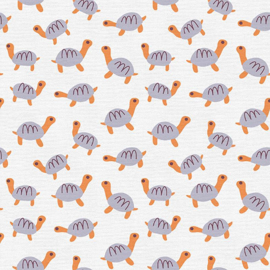 Turtles on White – Animal Kingdom – Paintbrush Studio 100% Cotton Fabric
