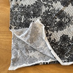 Joann Fabrics Jersey Knit Black And White Fabric 3 Yards By 54 Inches