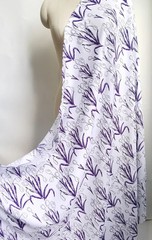 Floral Viscose Fabric 55” Wide By Yard Soft Dress Robe Bedding Material Rayon