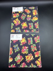 VTG 90’s Concord Fabrics Good Time Chintz Fruit 8-10″ Blocks NOS Sample Swatch