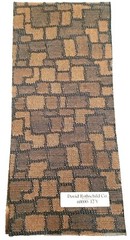 Upholstery Fabric Swatch Medium Dark Shades Of Browns Tan 18.25″ X 4″ #12 Y