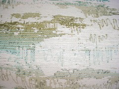 14-1/2 Kravet 35584 Textured Paint Brush Stroke Teal Parchment Upholstery Fabric