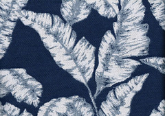 3.50 Yds Sunbrella Fabric Navy Off White 100% Solution Dyed Acrylic Upholstery