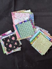 Mini Charm Pack 2.5″ Squares. 42 Floral Prints Sewing Quilting Crafting