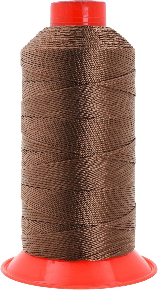 Mandala Crafts Bonded Nylon Thread – Russet T350 #346 210D/15, Brown