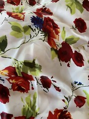 Jo-Ann’s R.E.D. International Textiles Large Floral Print Fabric 3 Yard X 44 In