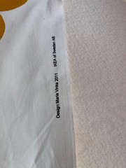 IKEA Maria Vinka 2011 Golden Yellow Flowers Wide Fabric 85.5″ x 59″ + 23″ x 59″