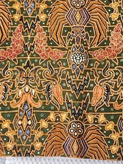 Java Indonesia batik 90×40″ ethnic fabric piece unwashed