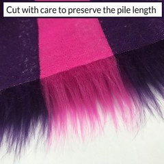Bianna Cheshire Pink Purple Faux Fur Fabric – 12×12 inches,