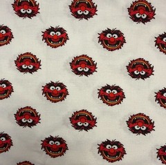 Muppets Animal Fabric Animal Faces Fabric Camelot ***3 YARDS***