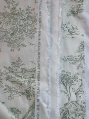 P Kaufmann Green Central Park Nursery Toile Fabric 54”Wide 2.5 Yds Out Of Print