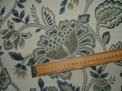 iLiv Woven Jacquard Fabric 1.3 Metres Clara Royal FR Cushion Curtain Upholstery