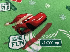 Cotton Fabric Winter Cars By Walt Disney Cotton Fabric 43” x 27”290
