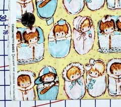 Baby Babies Twins Infants Newborn Pink Blue Yellow Cotton Quilt Fabric JoAnn BTY