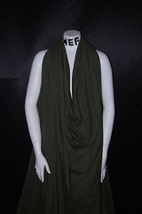 Cotton Jersey Lycra Knit Fabric 4 ways spandex Very Soft Olive color 8.5-9 oz