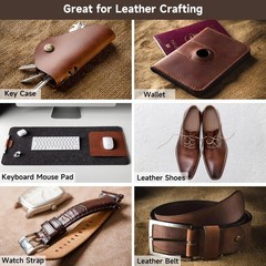 12″x24″ Genuine Leather Sheets Tooling Fabric Crafts Dark Brown 2mm Thick
