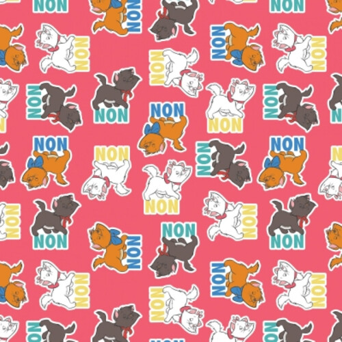 Camelot Disney Aristocats 85030205 2 Pink Kittens Say Non Cotton