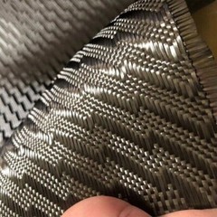 3K 240gsm Real Carbon Fiber Cloth Fabric lightning Weave 100cm Width Black