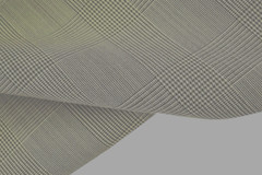 PURE WOOL SUPER 150’s LIGHT BEIGE GLEN CHECK LUXURY TAILORING MADE IN ITALY E26