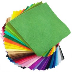 Flic-flac 42pcs1.4mm Thick Soft Felt Fabric Sheet Assorted Color Felt Pack DIY